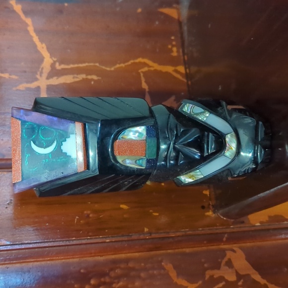 Vintage black obsidian, Teotihuacan figure. Moon figurine. - Picture 1 of 2